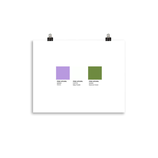 Genderqueer Paint Swatch Poster