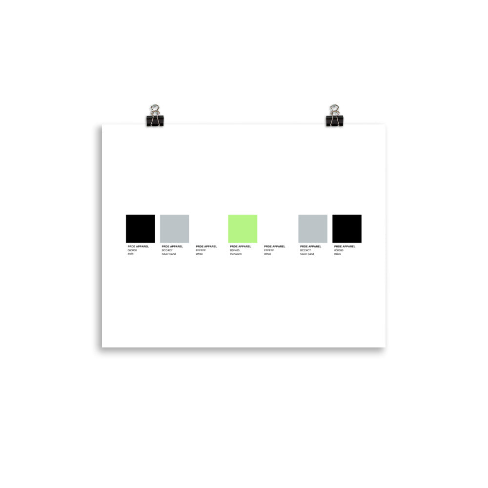 Agender Paint Swatch Poster