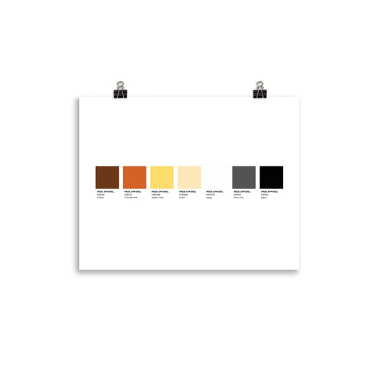 Bear Paint Swatch Poster