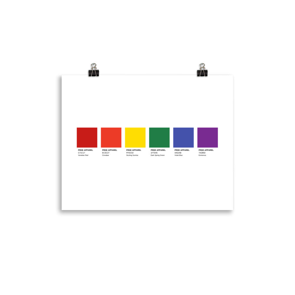Pride Paint Swatch Poster