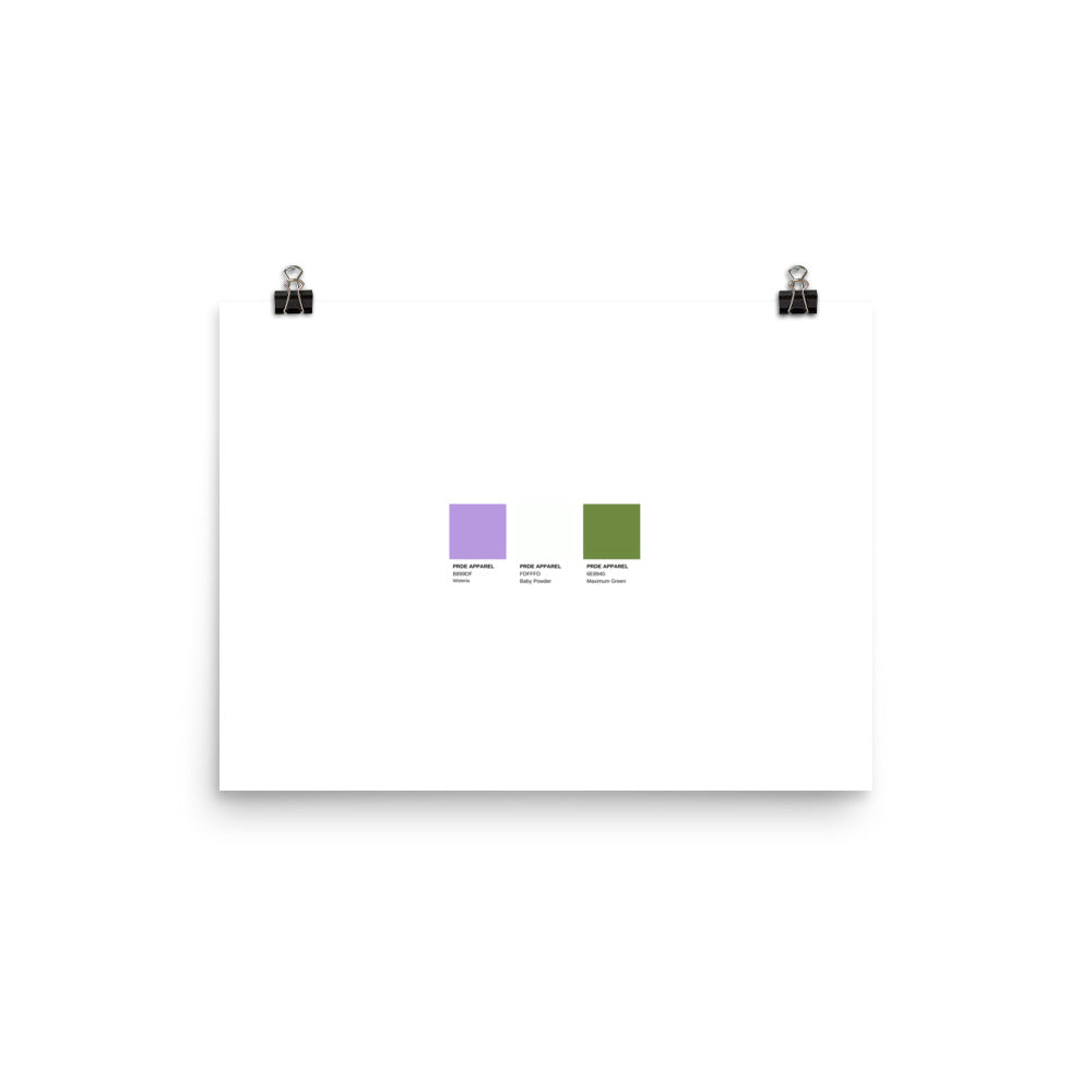Genderqueer Paint Swatch Poster