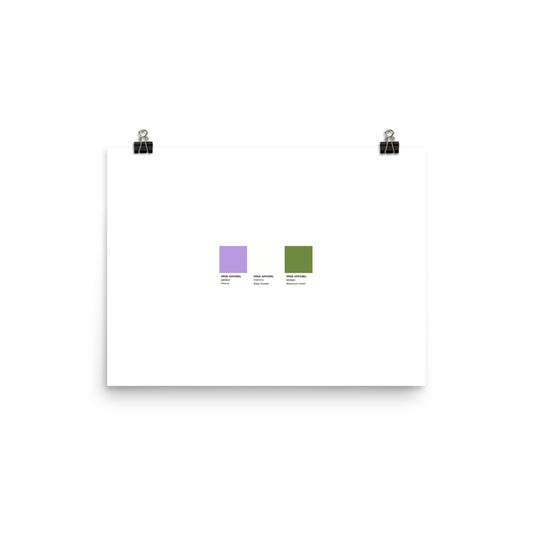 Genderqueer Paint Swatch Poster