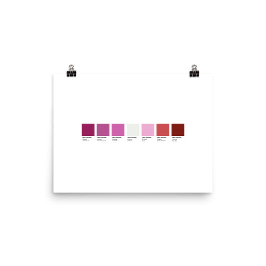 Lesbian Paint Swatch Poster