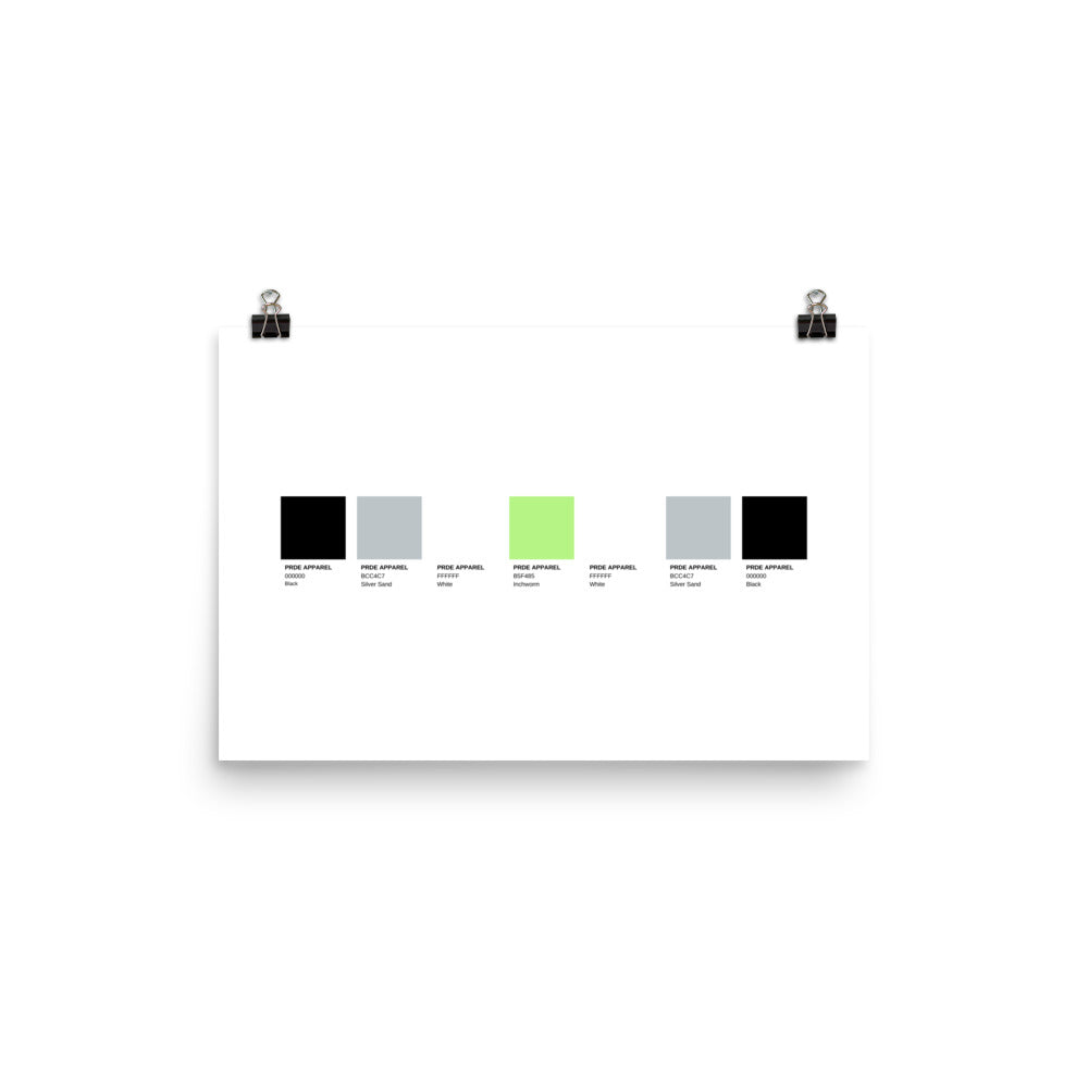 Agender Paint Swatch Poster