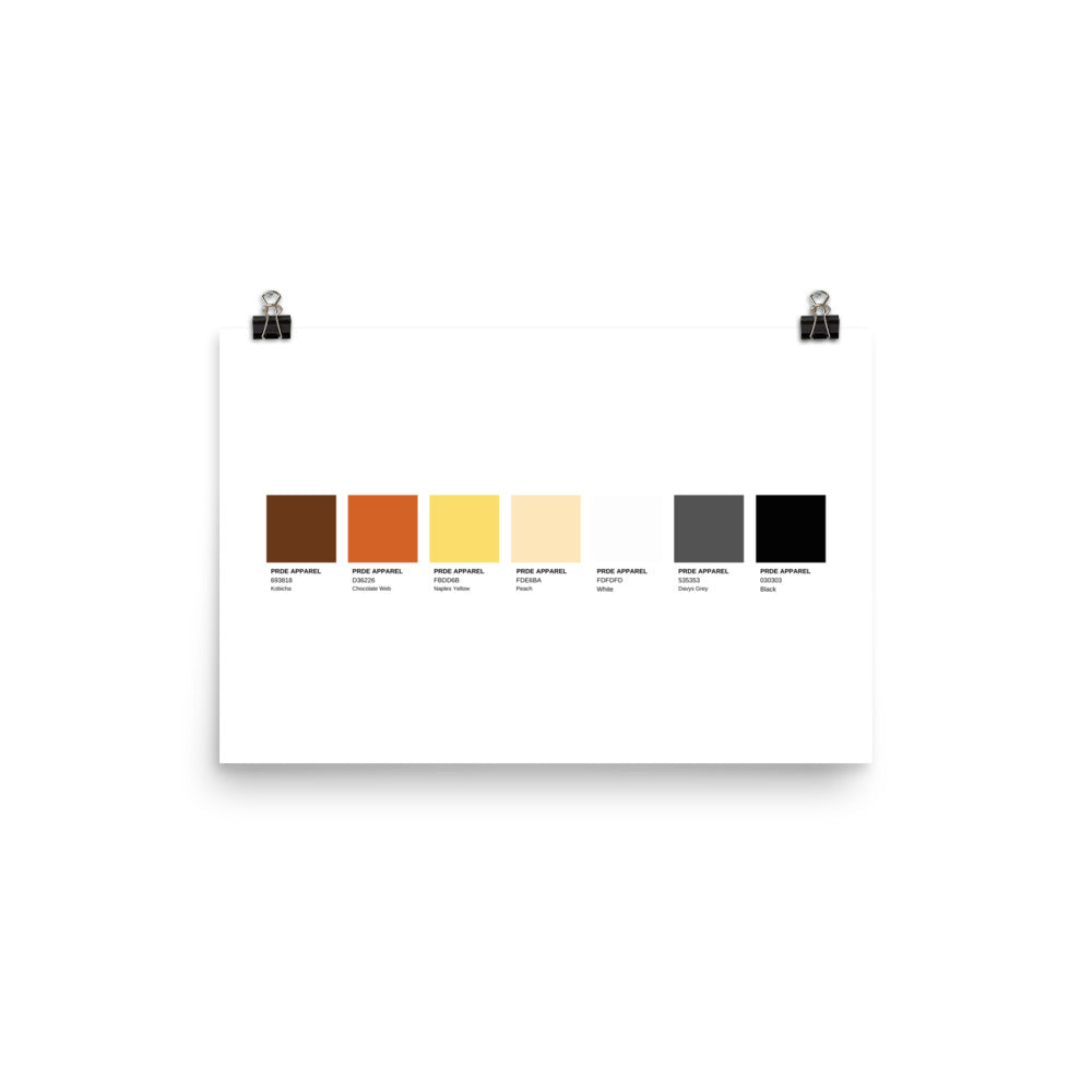 Bear Paint Swatch Poster