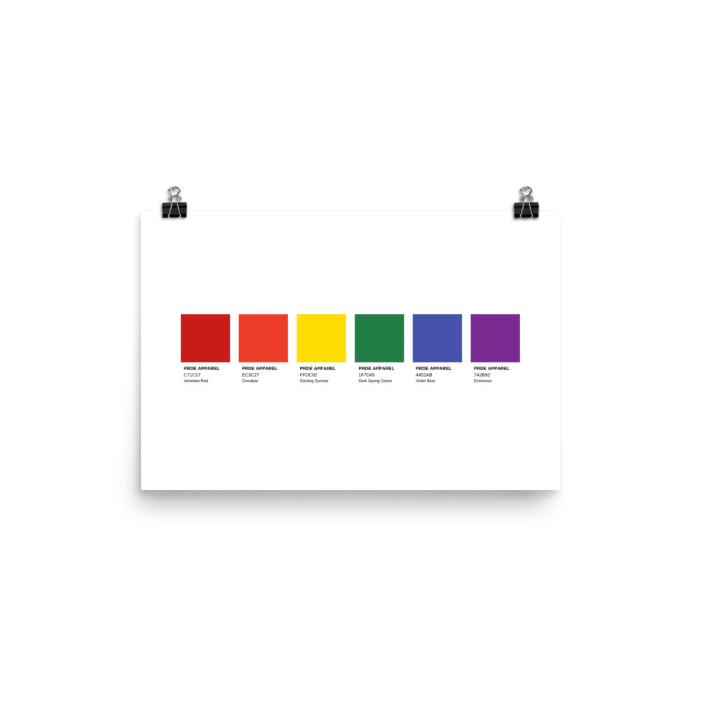 Pride Paint Swatch Poster