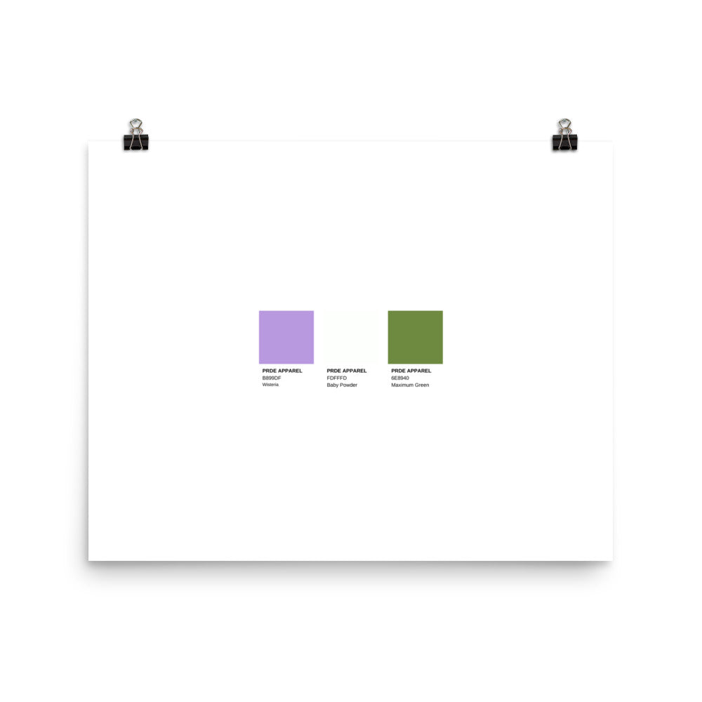 Genderqueer Paint Swatch Poster