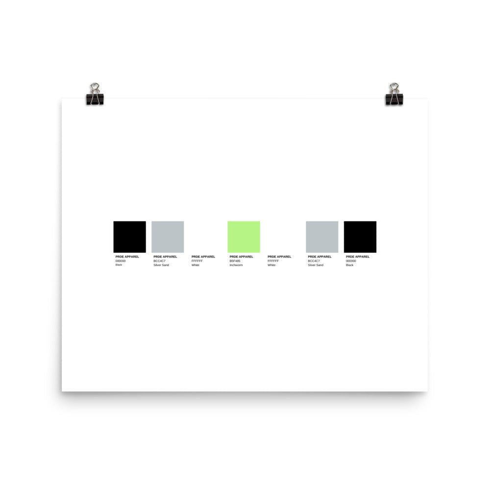 Agender Paint Swatch Poster