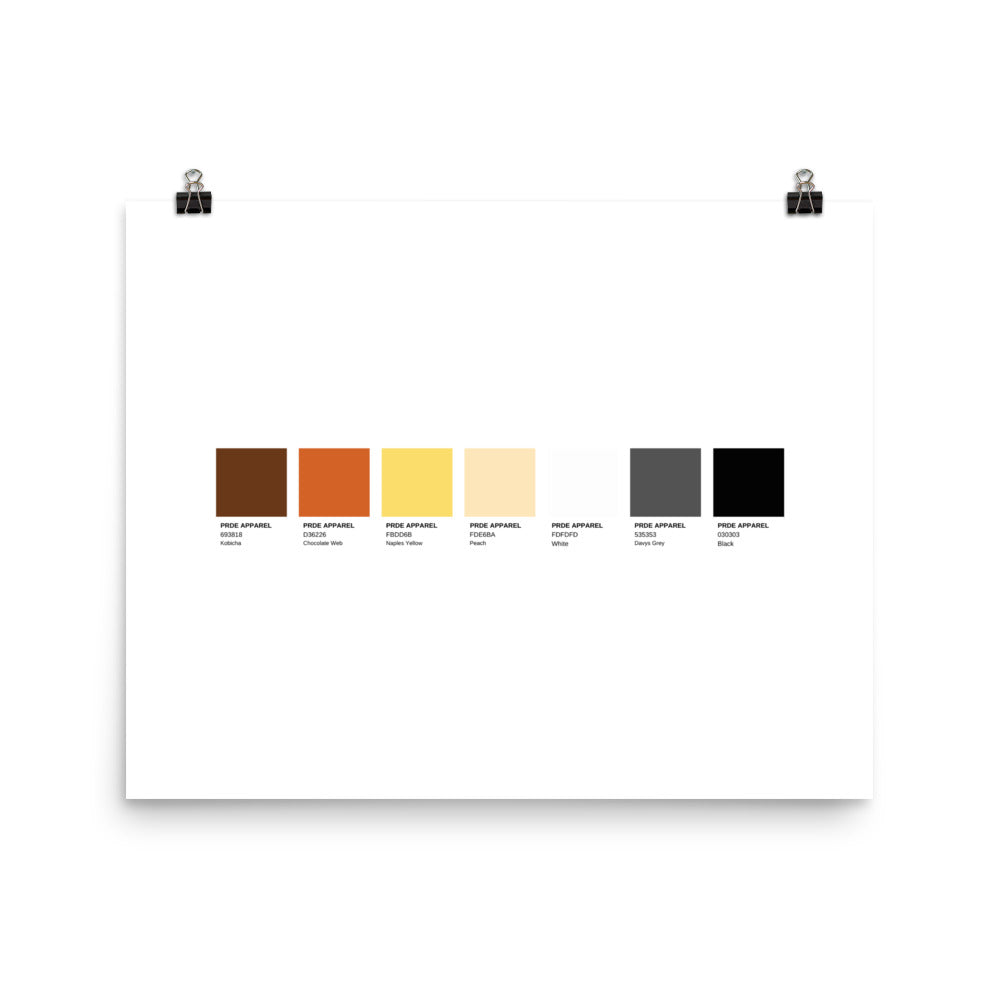 Bear Paint Swatch Poster