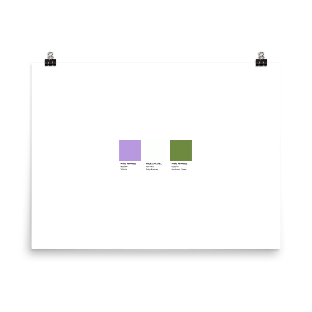 Genderqueer Paint Swatch Poster