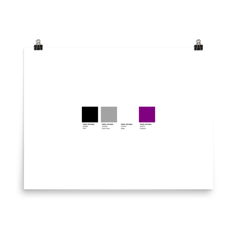 Asexual Paint Swatch Poster