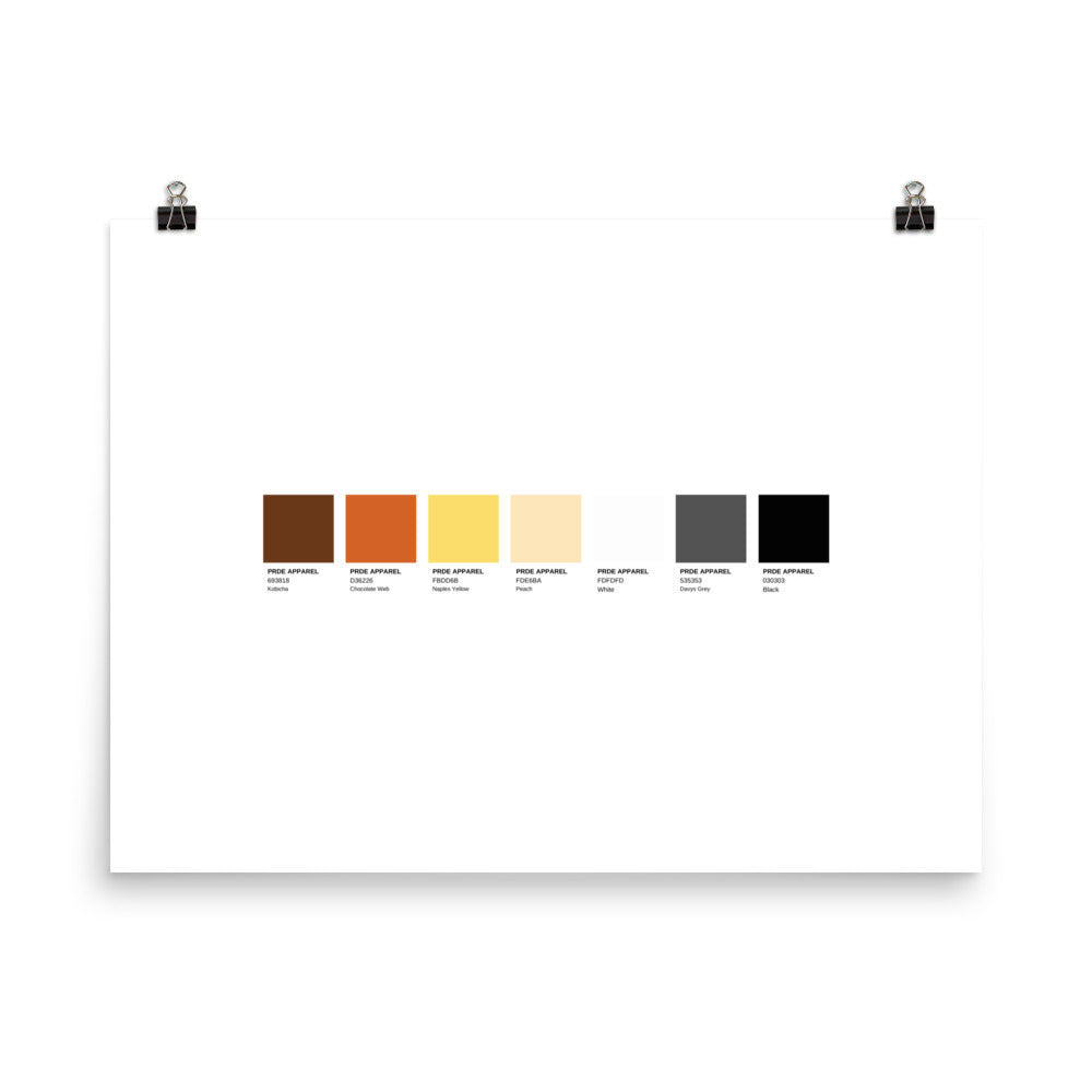 Bear Paint Swatch Poster