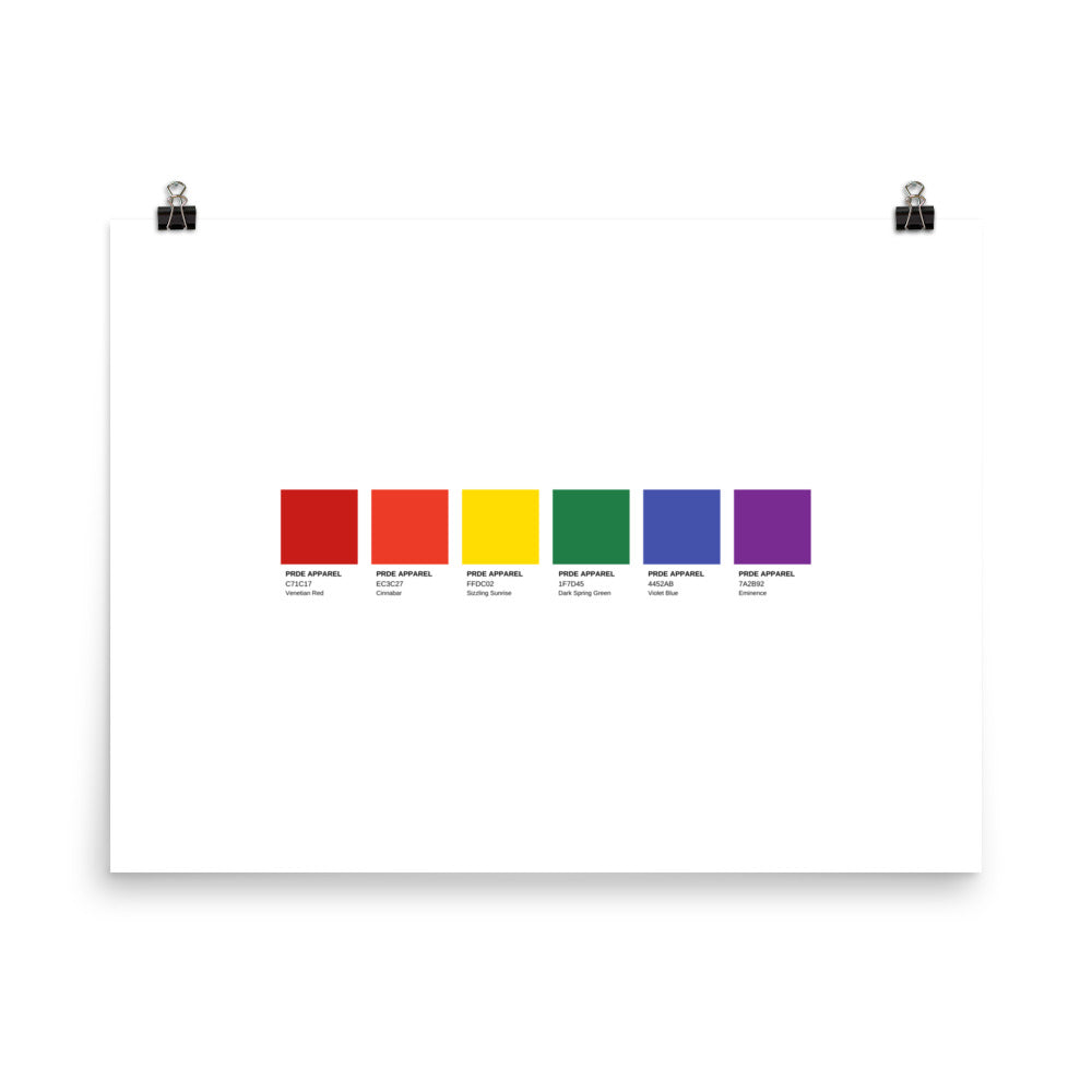 Pride Paint Swatch Poster