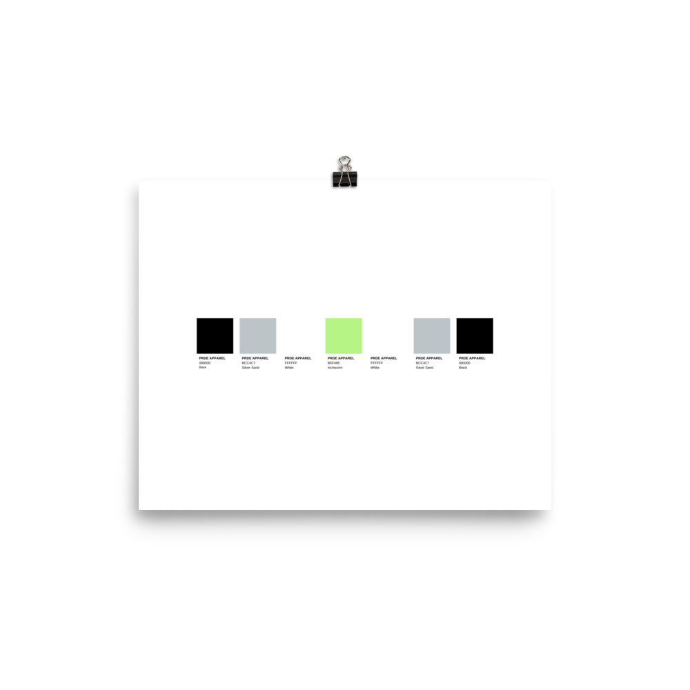 Agender Paint Swatch Poster