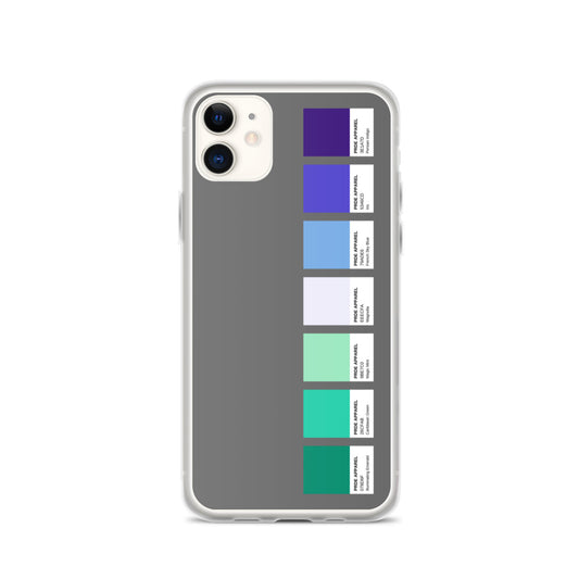 Gay Men's Pride Paint Swatch iPhone Case