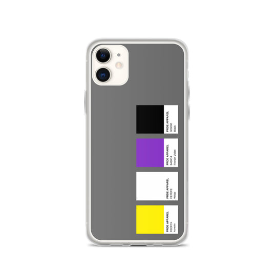 Non-Binary Paint Swatch iPhone Case