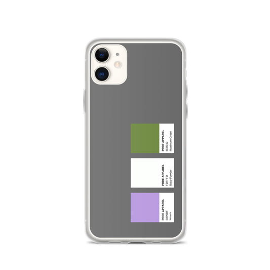 Genderqueer Paint Swatch iPhone Case