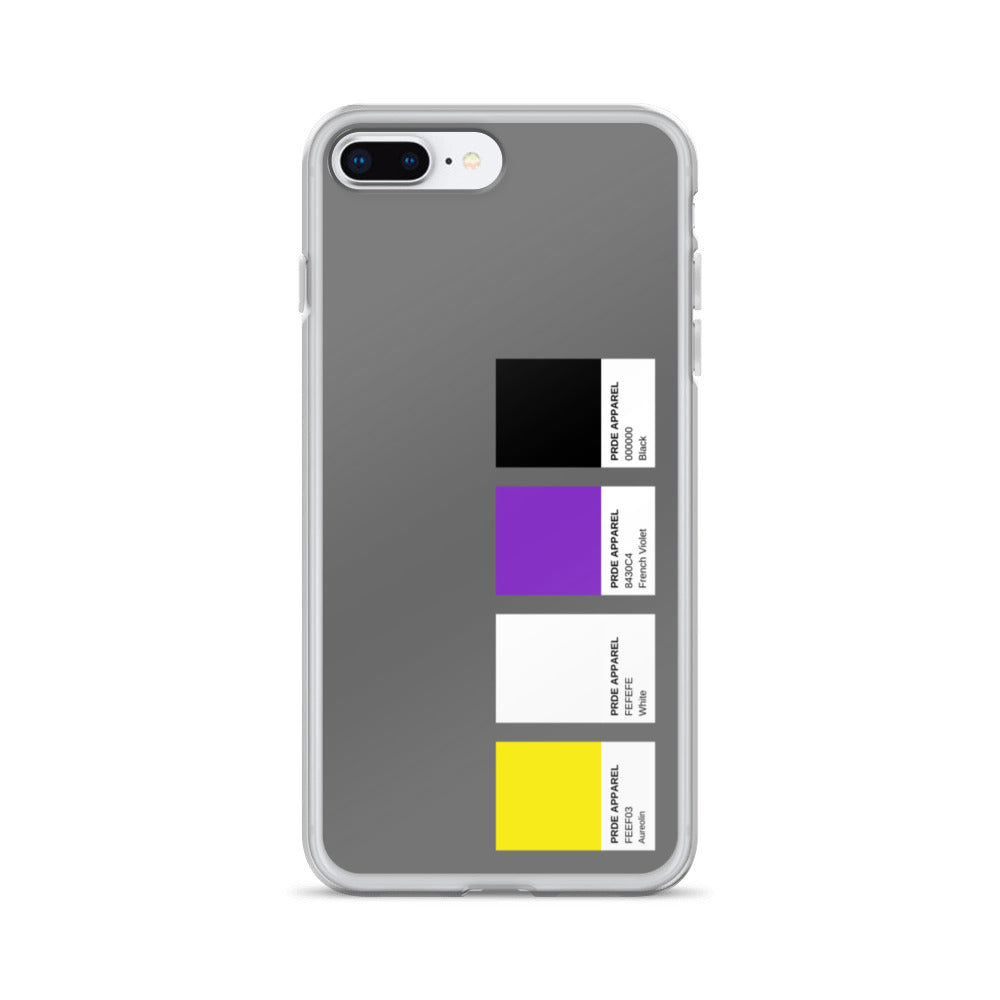 Non-Binary Paint Swatch iPhone Case