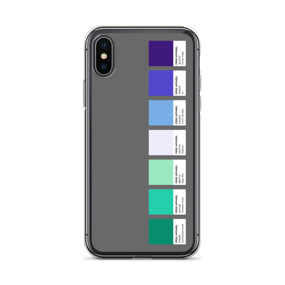 Gay Men's Pride Paint Swatch iPhone Case