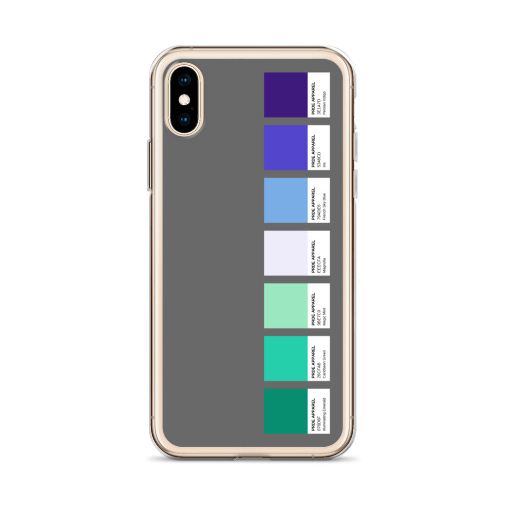 Gay Men's Pride Paint Swatch iPhone Case