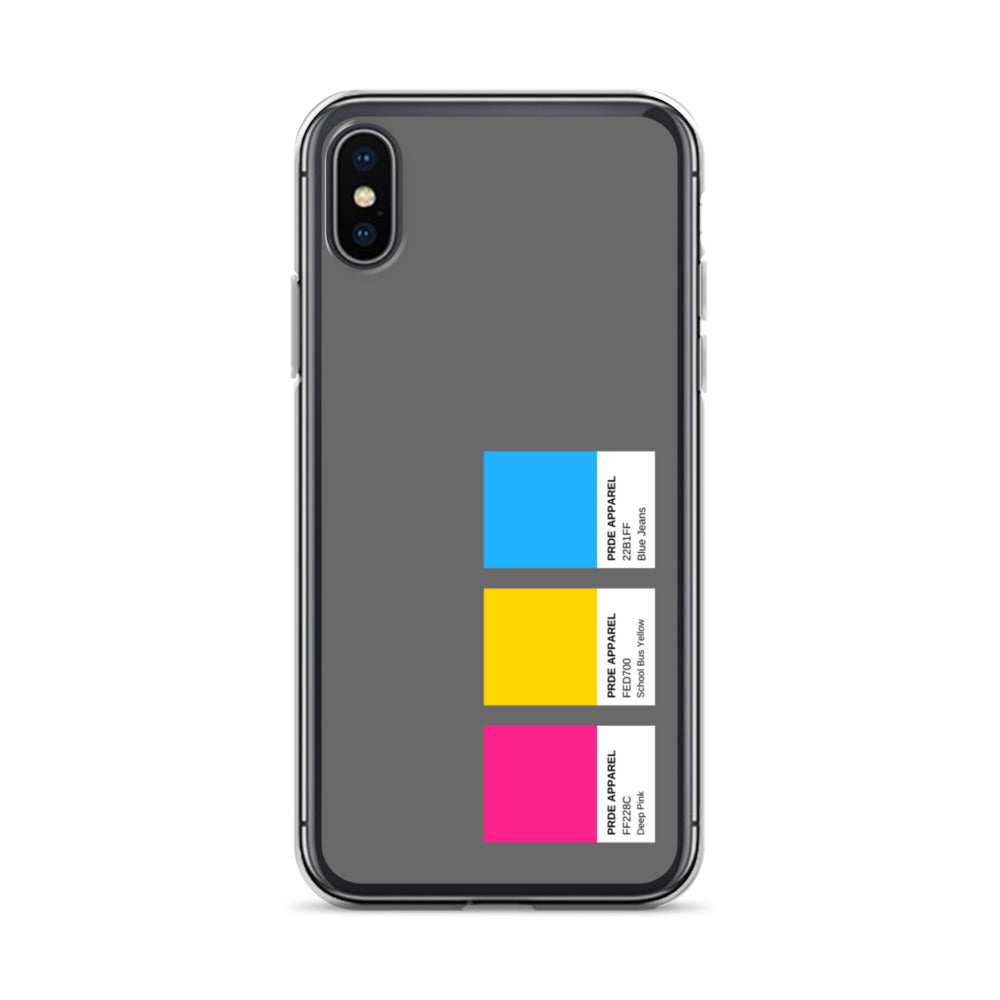 Pansexual Paint Swatch iPhone Case