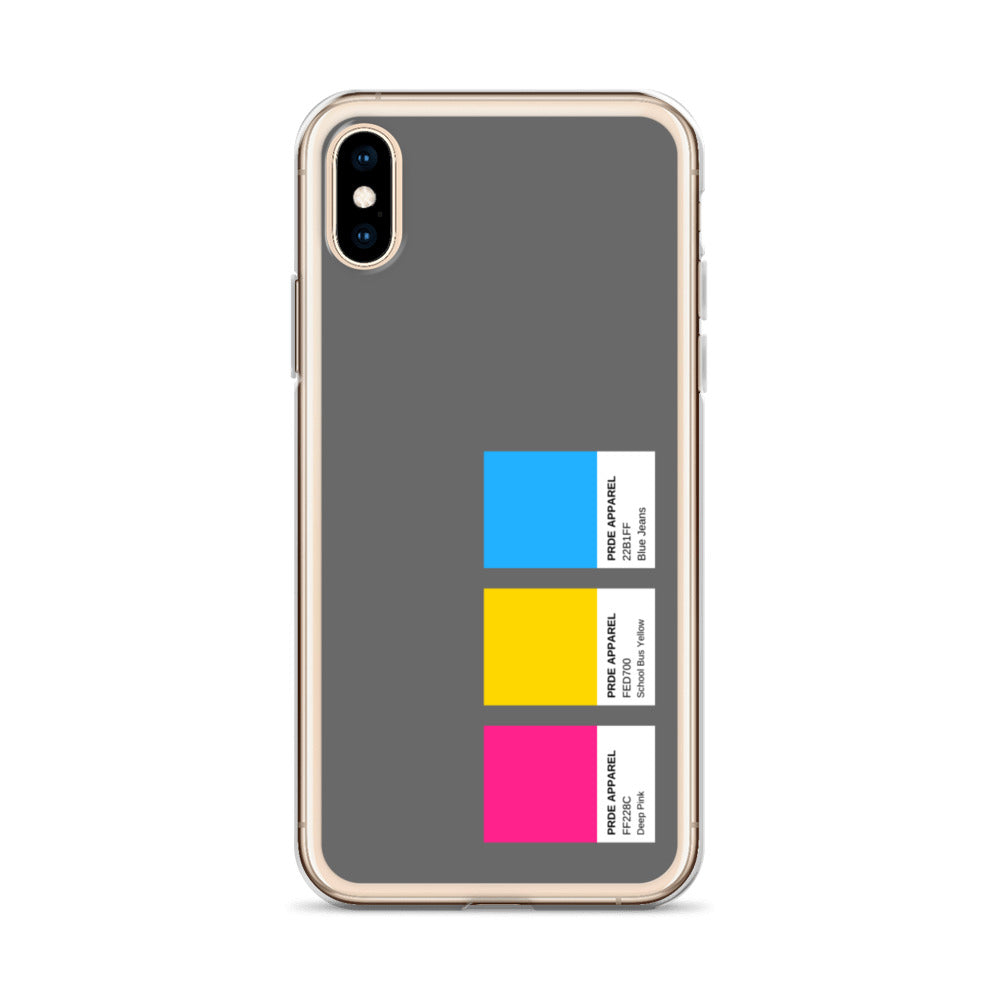 Pansexual Paint Swatch iPhone Case