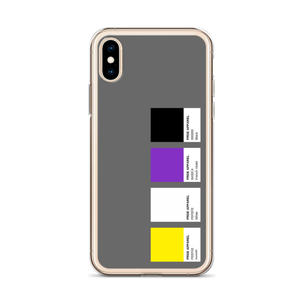 Non-Binary Paint Swatch iPhone Case