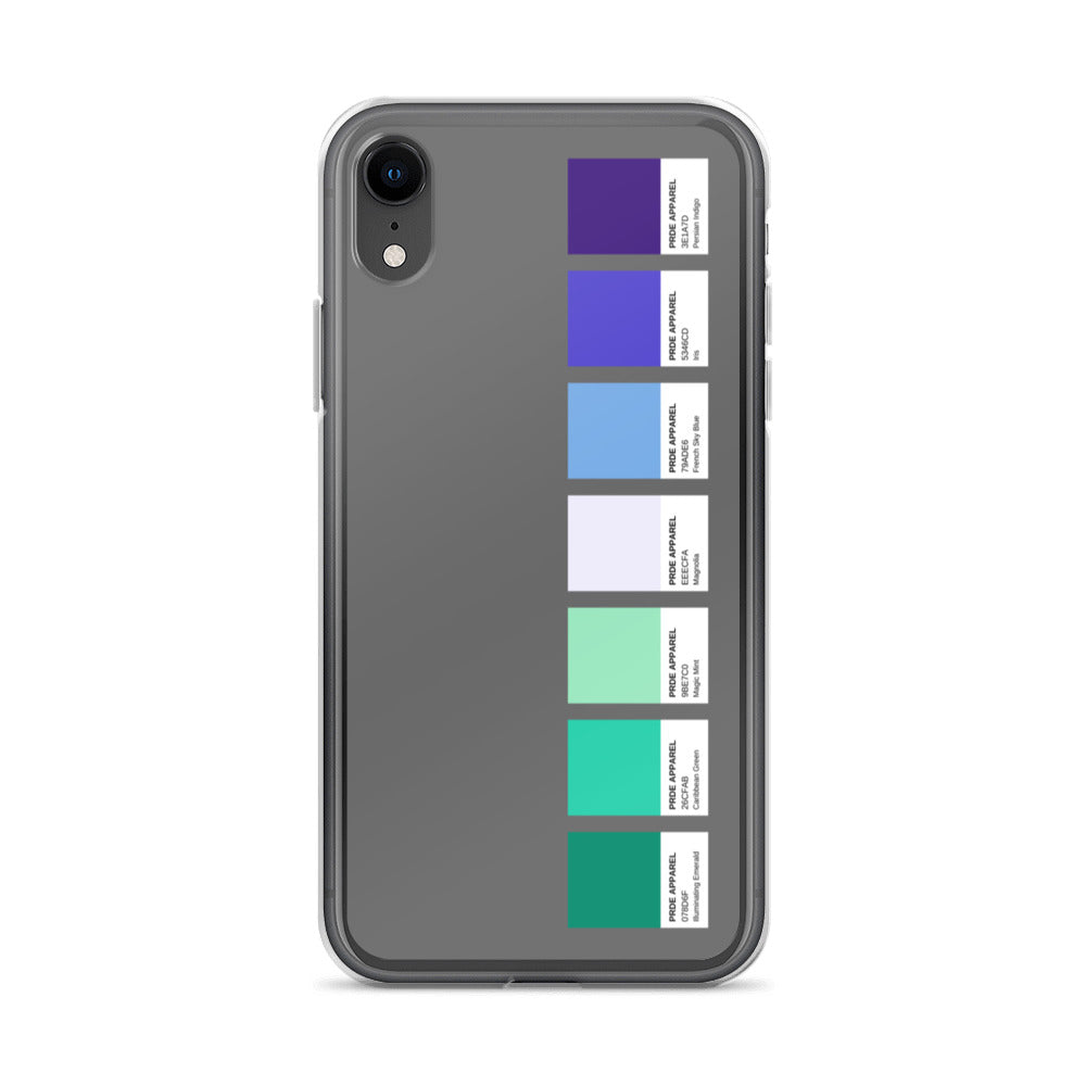 Gay Men's Pride Paint Swatch iPhone Case