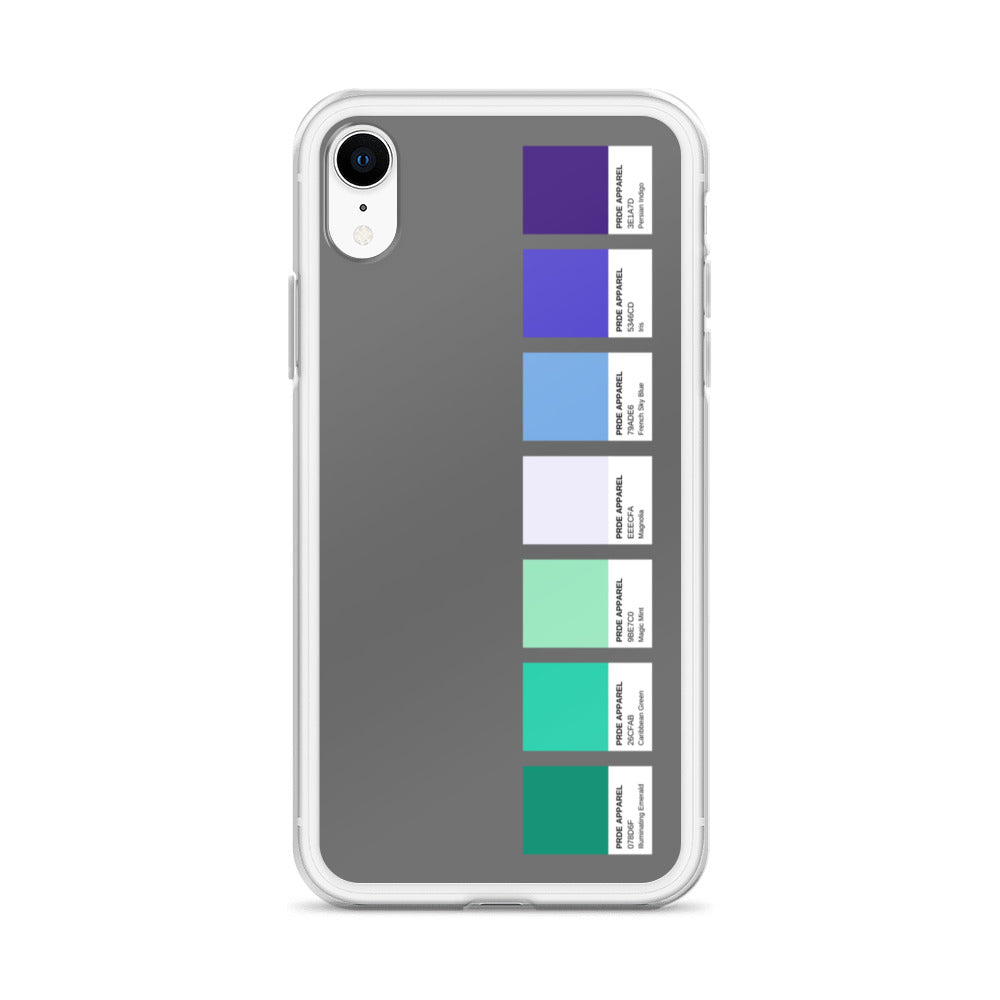 Gay Men's Pride Paint Swatch iPhone Case