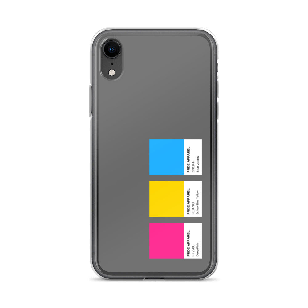 Pansexual Paint Swatch iPhone Case