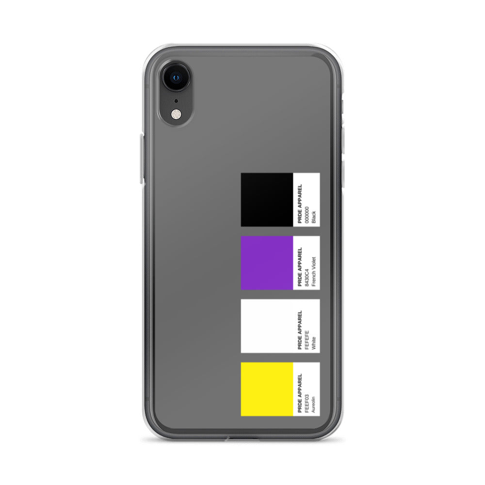 Non-Binary Paint Swatch iPhone Case