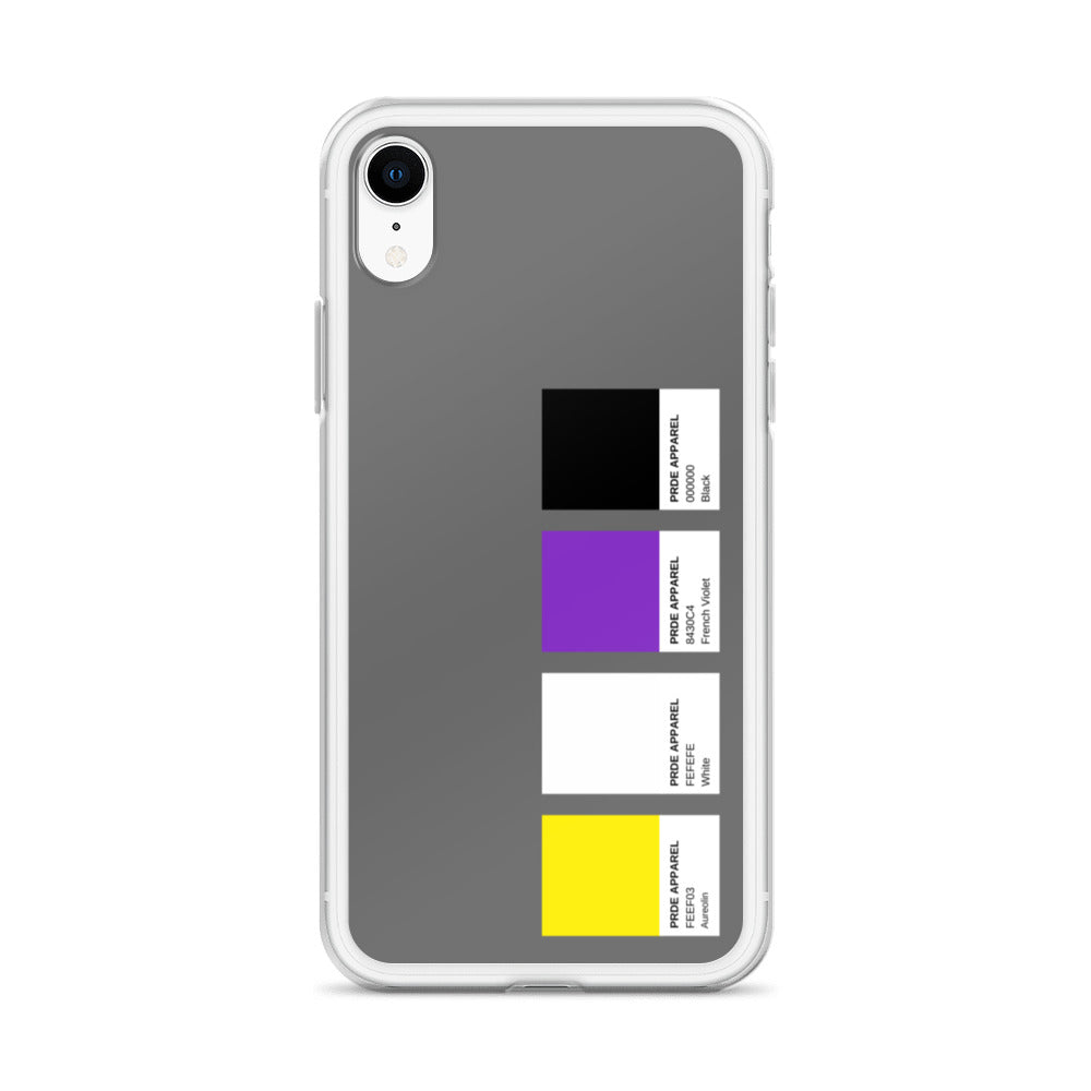 Non-Binary Paint Swatch iPhone Case
