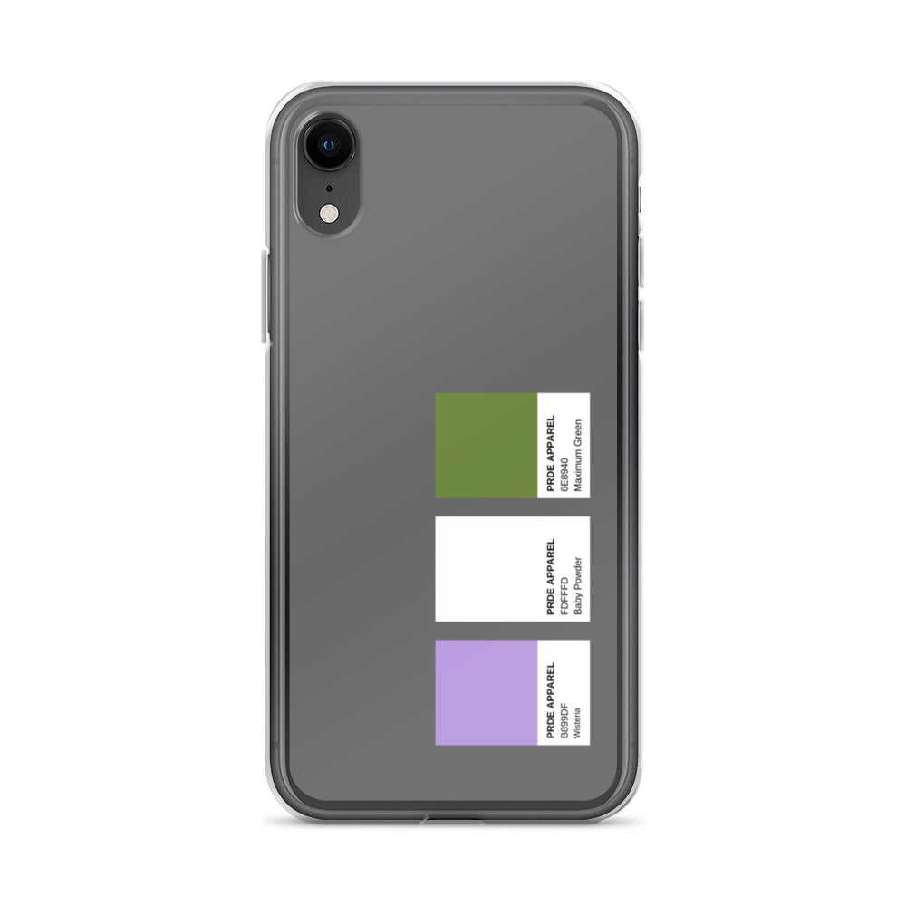 Genderqueer Paint Swatch iPhone Case