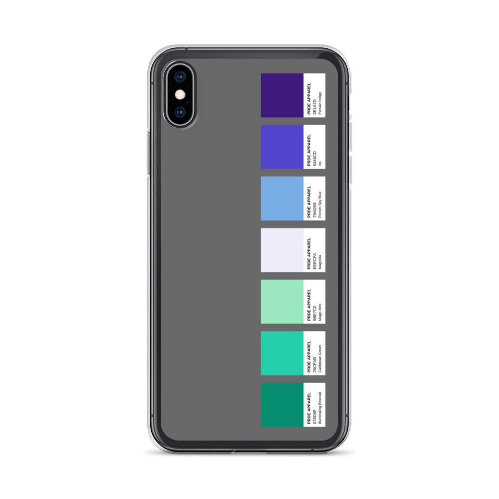 Gay Men's Pride Paint Swatch iPhone Case
