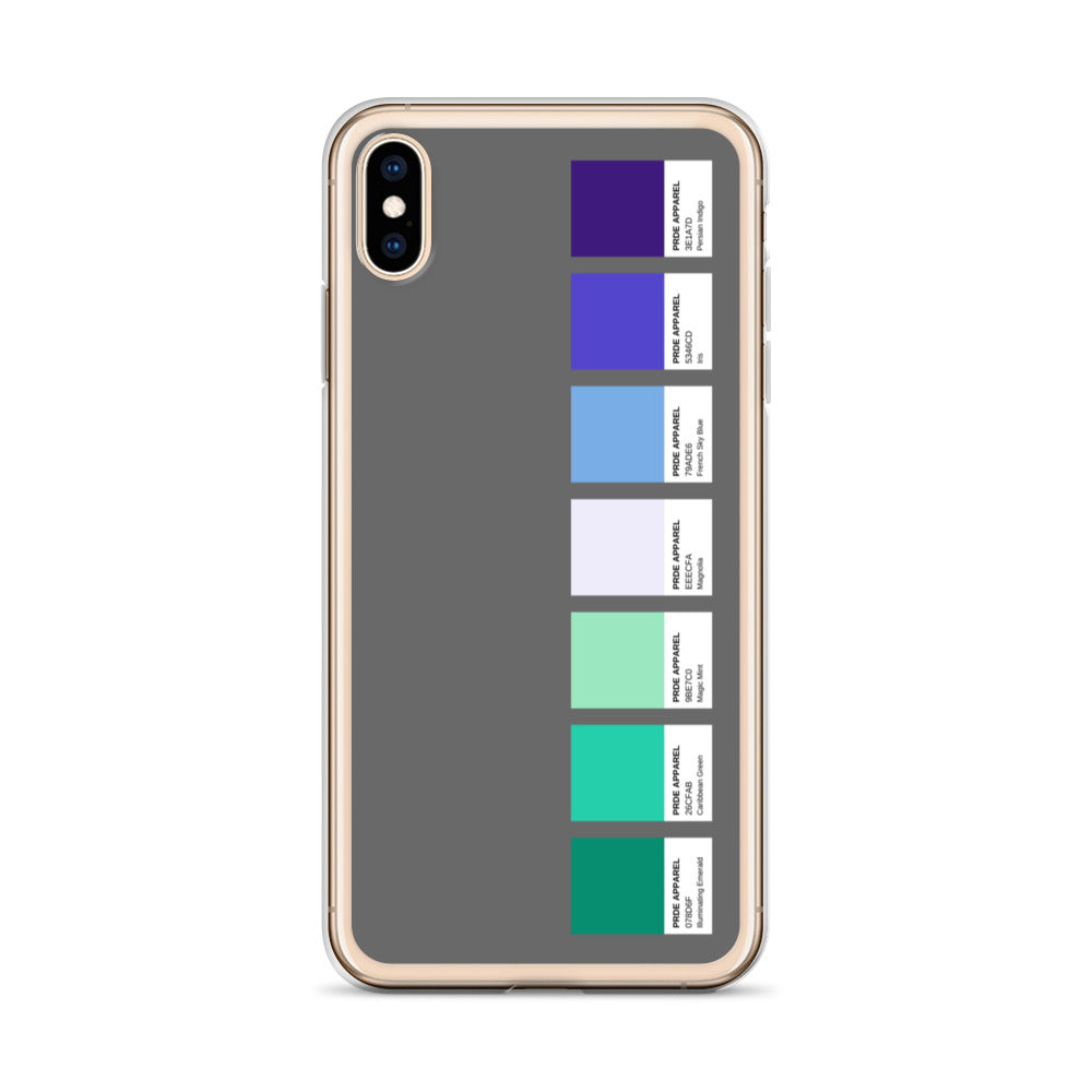 Gay Men's Pride Paint Swatch iPhone Case