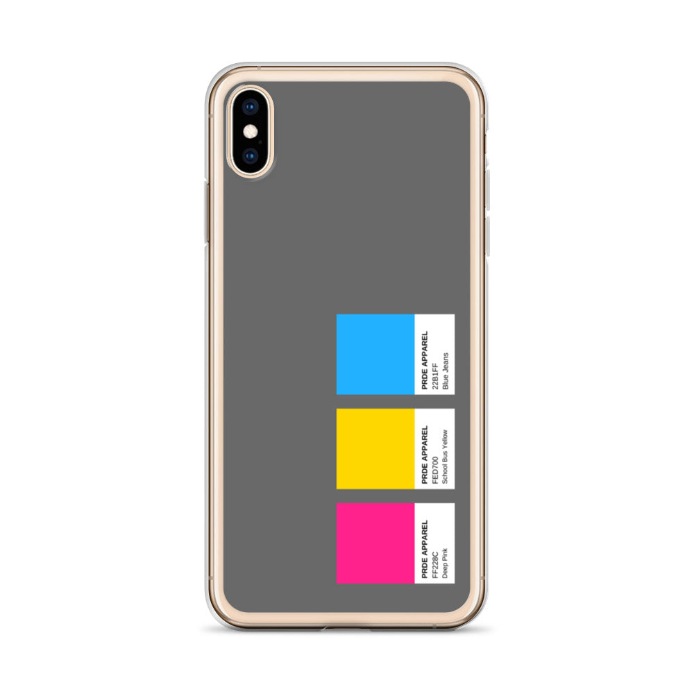 Pansexual Paint Swatch iPhone Case