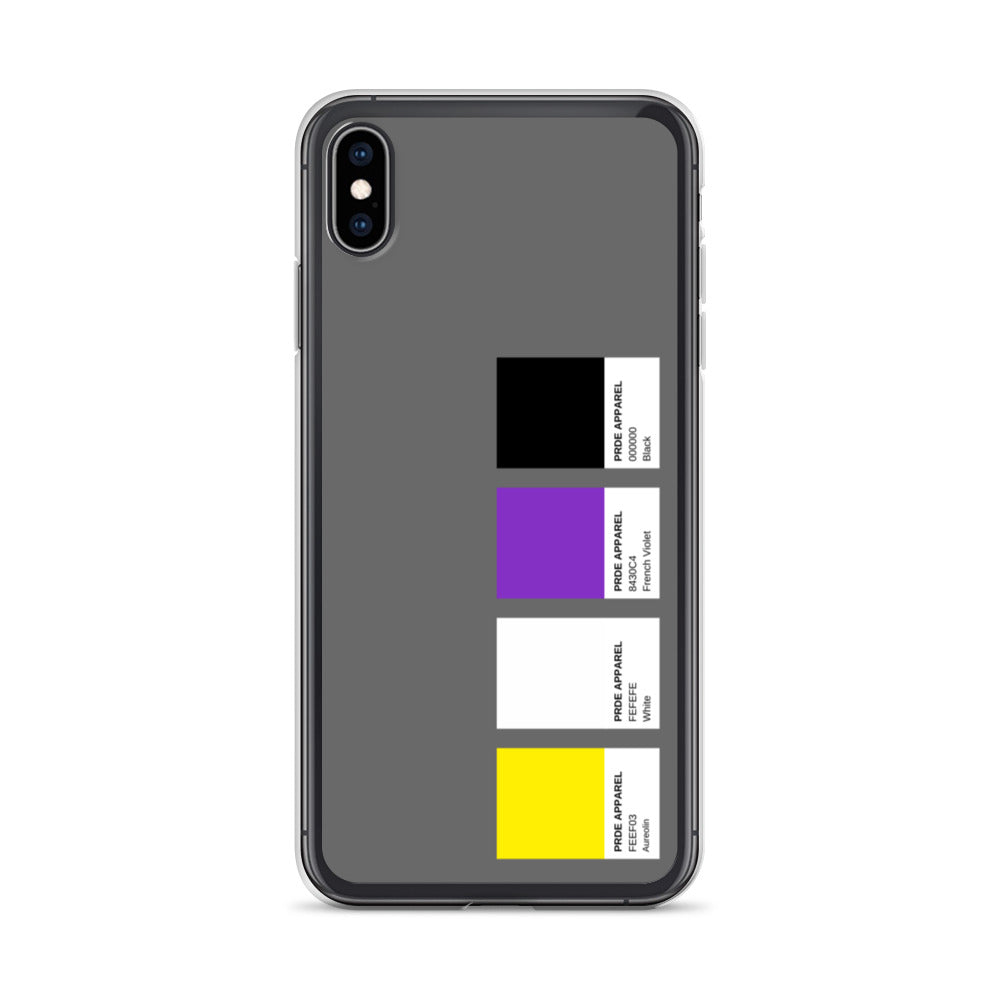 Non-Binary Paint Swatch iPhone Case