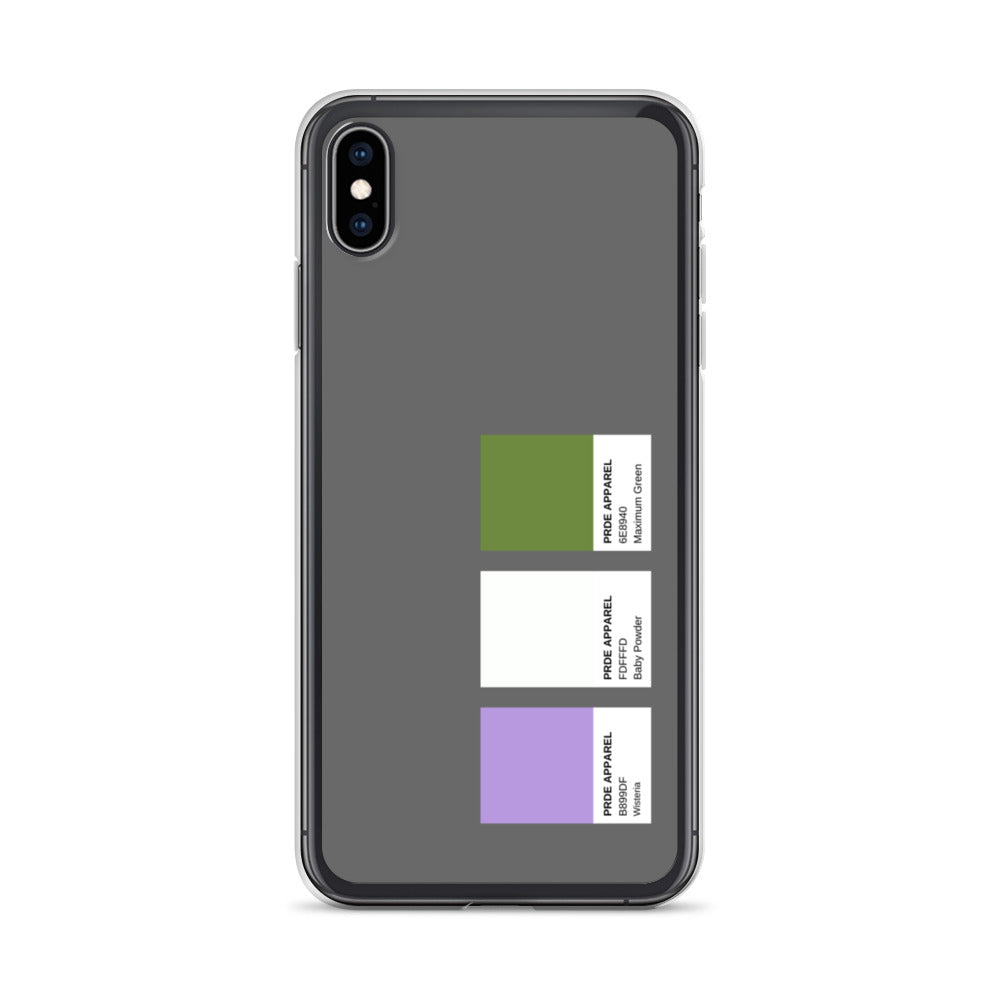 Genderqueer Paint Swatch iPhone Case