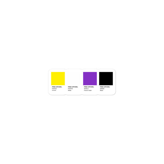 Non-Binary Paint Swatch Sticker