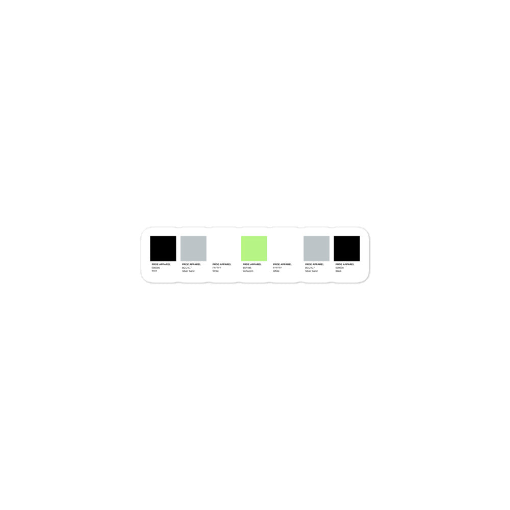 Agender Paint Swatch Sticker