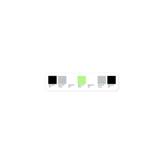 Agender Paint Swatch Sticker