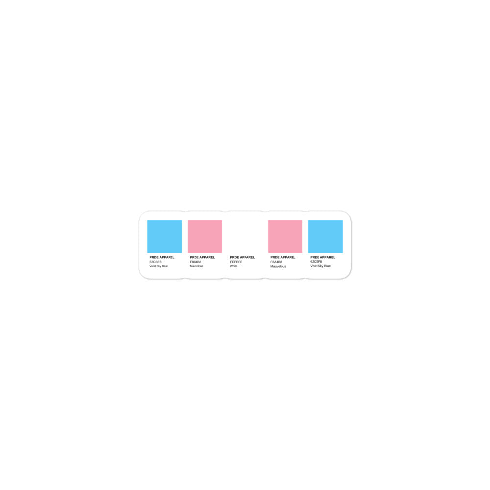 Transgender Paint Swatch Sticker
