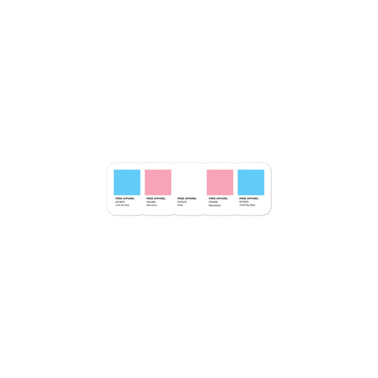 Transgender Paint Swatch Sticker