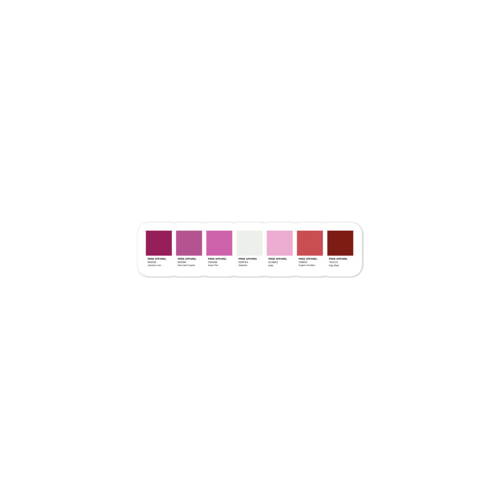 Lesbian Paint Swatch Sticker