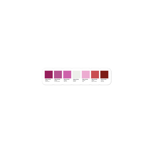 Lesbian Paint Swatch Sticker
