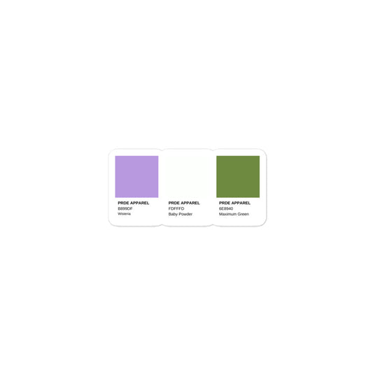 Genderqueer Paint Swatch Sticker