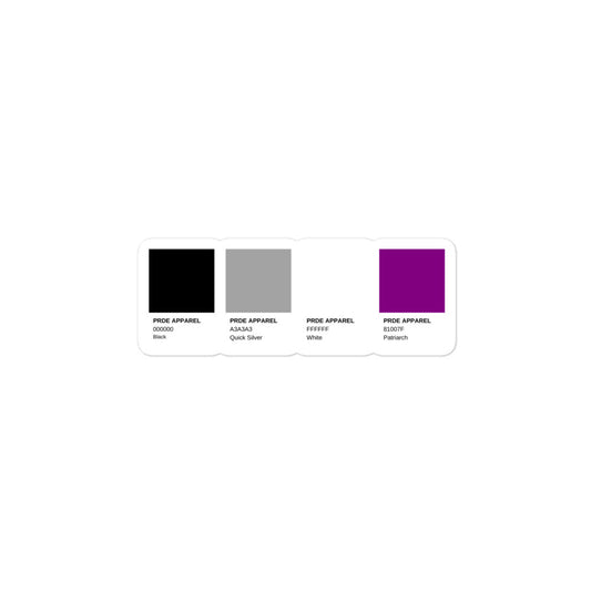 Asexual Paint Swatch Sticker