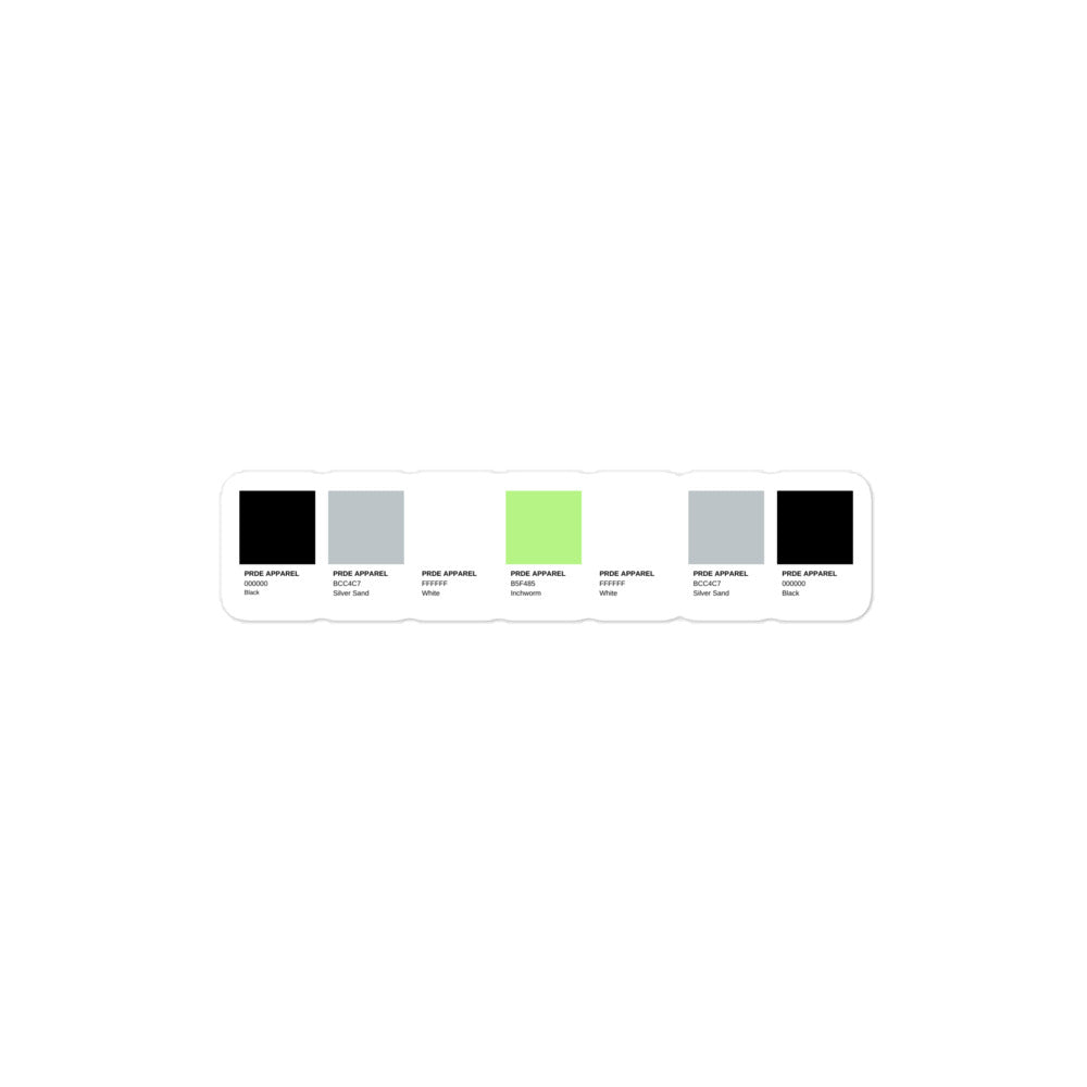 Agender Paint Swatch Sticker