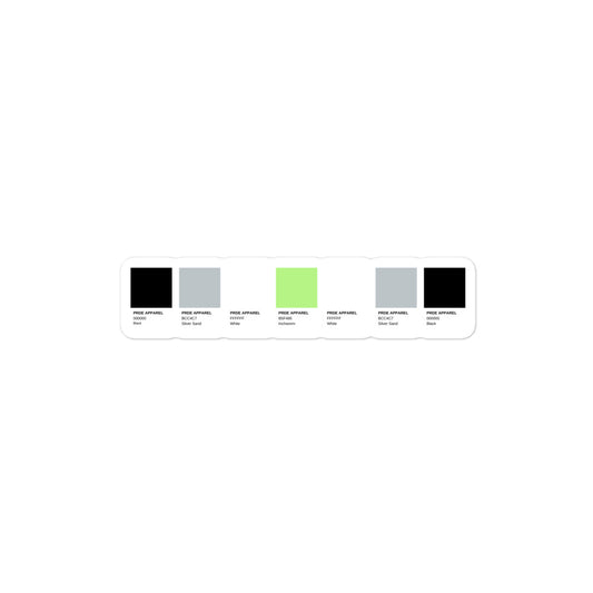 Agender Paint Swatch Sticker