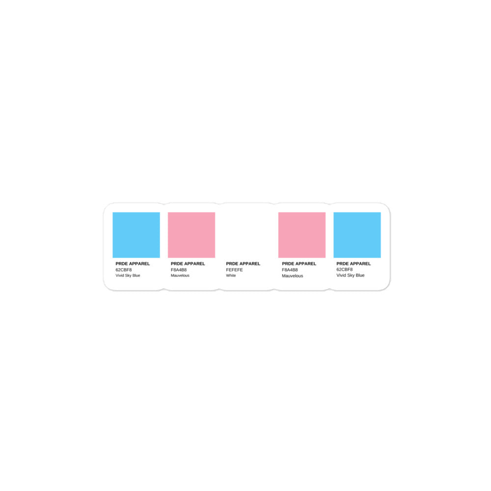 Transgender Paint Swatch Sticker